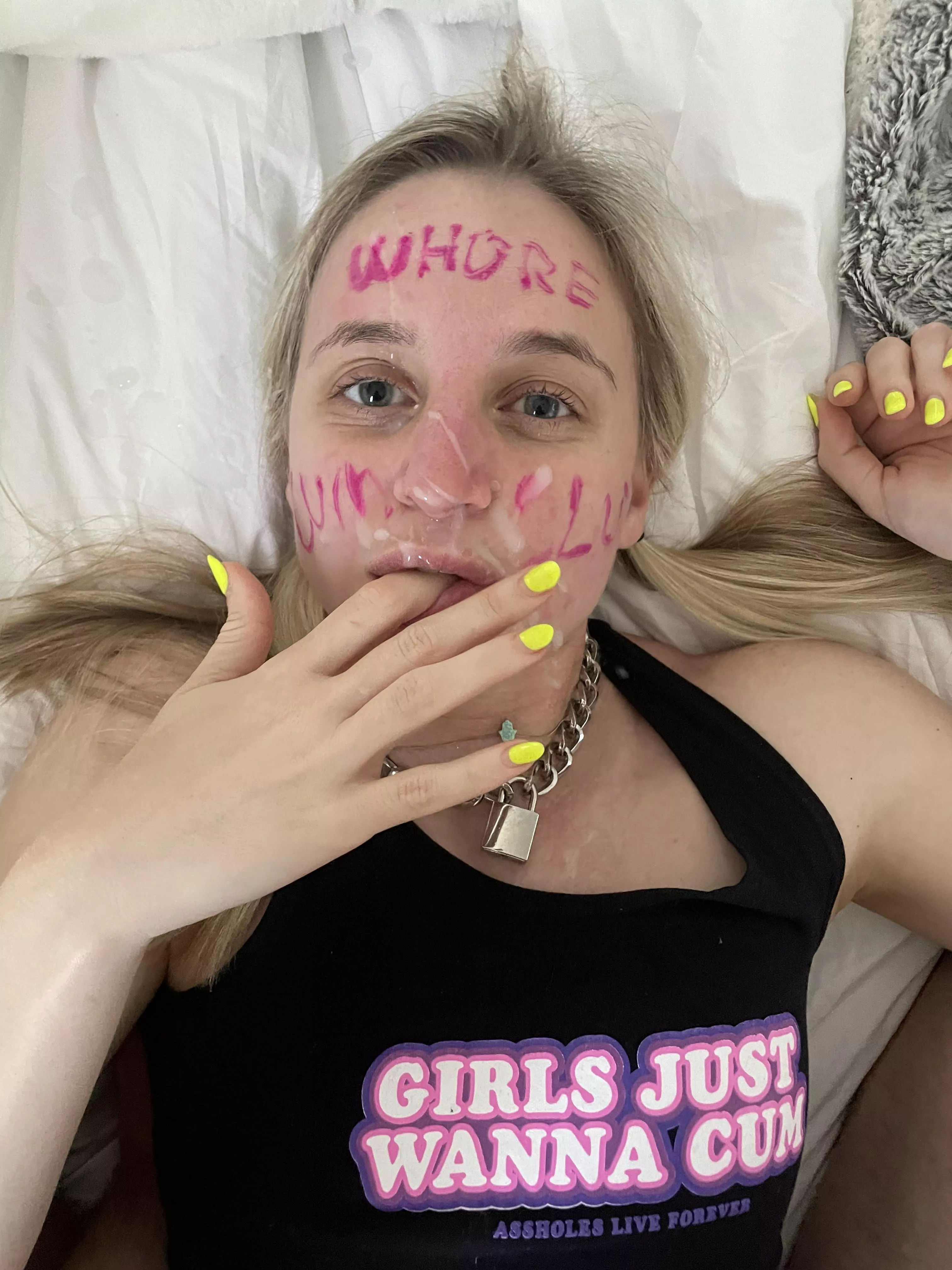 Just read what is written on my cheeks