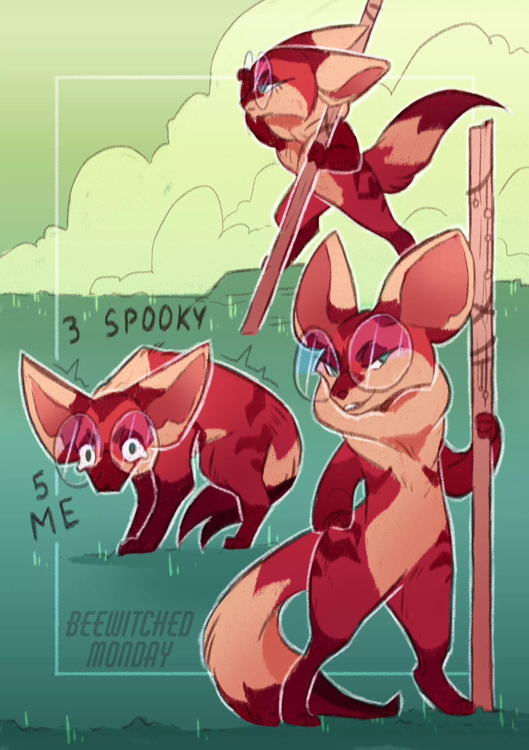 Keykeeper sketch page [art and character by me]