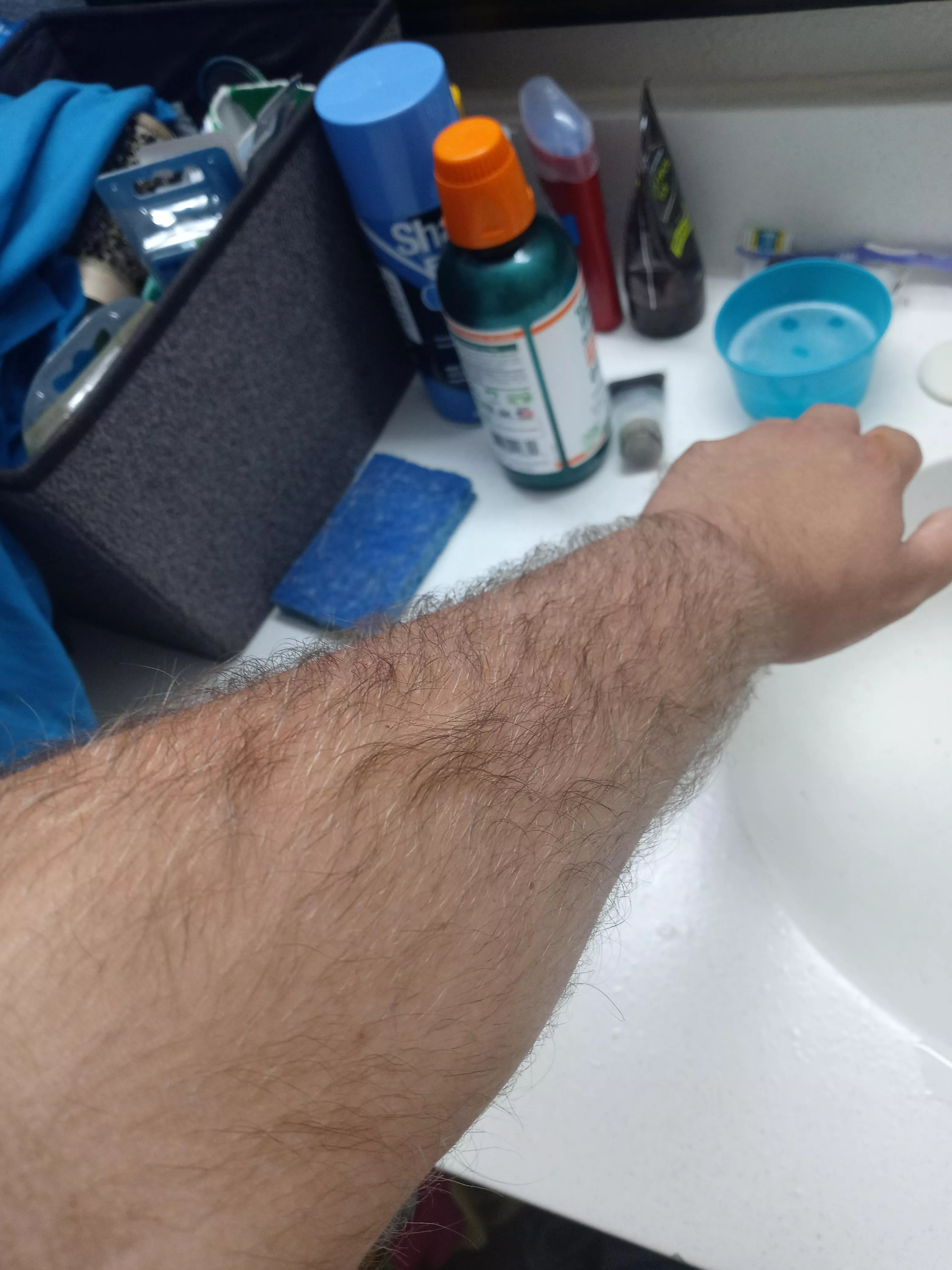 My hairy forearms