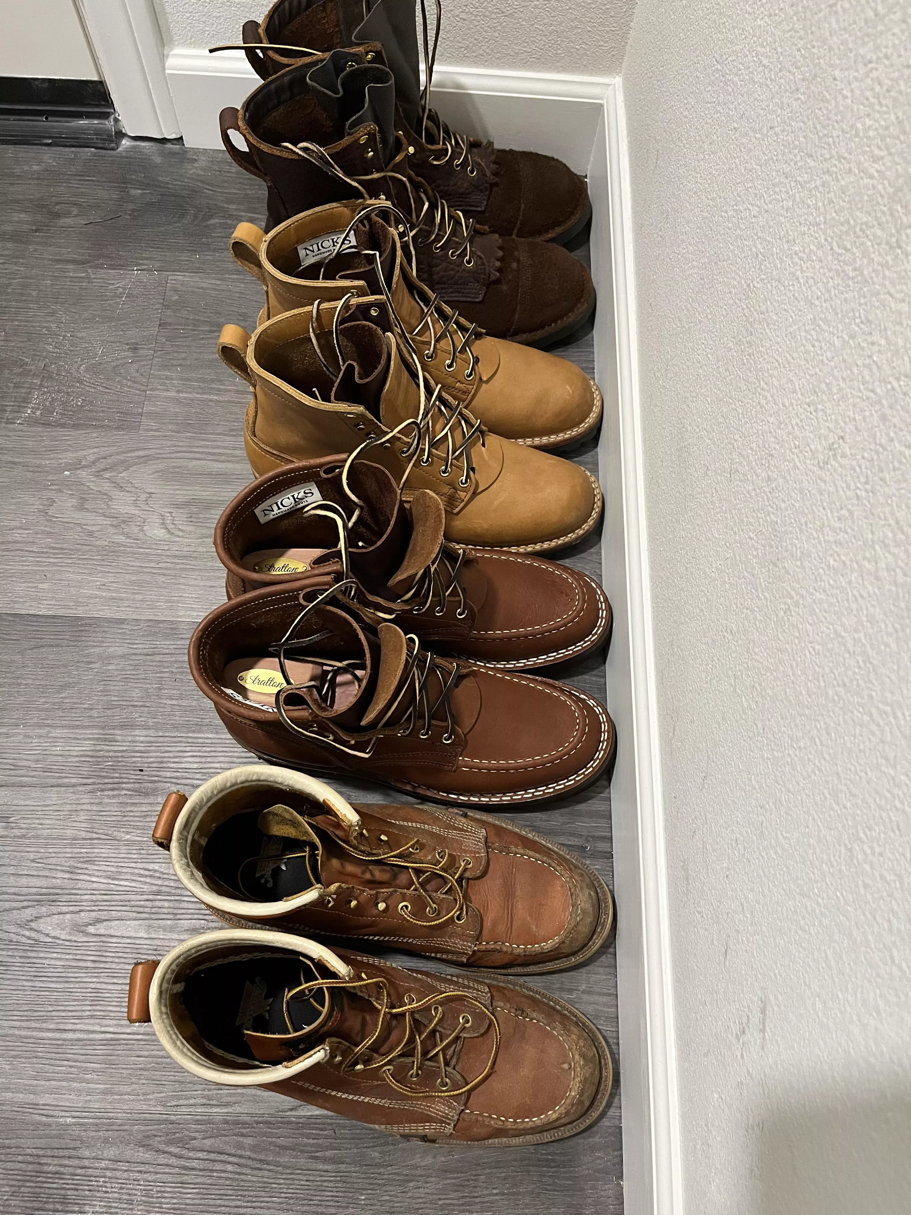 My little boot collection I’ve acquired this year.
