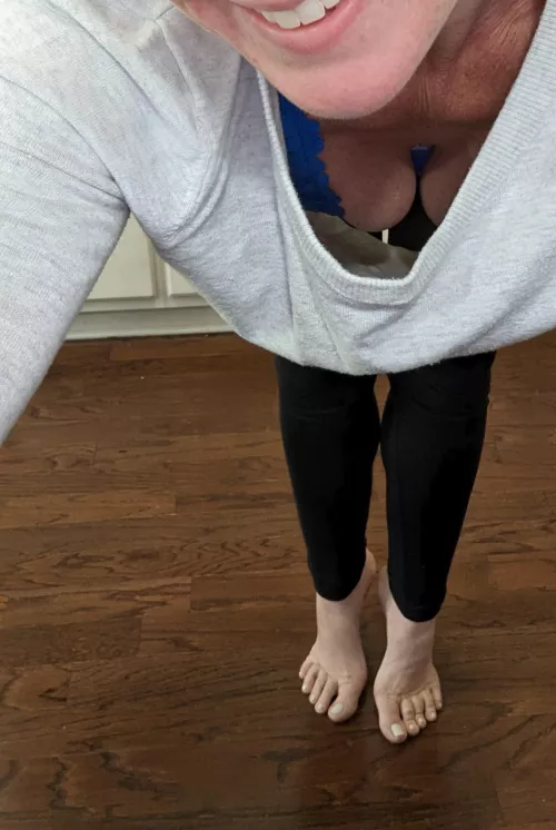 on my tip toes .... I don't know why