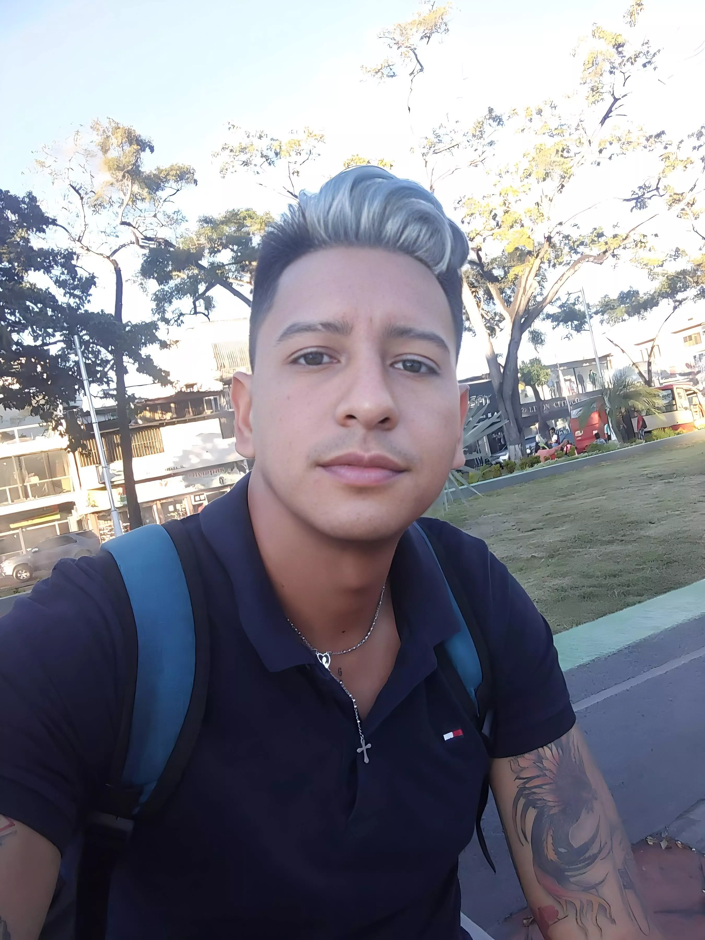 on the way to college. on the way to college.