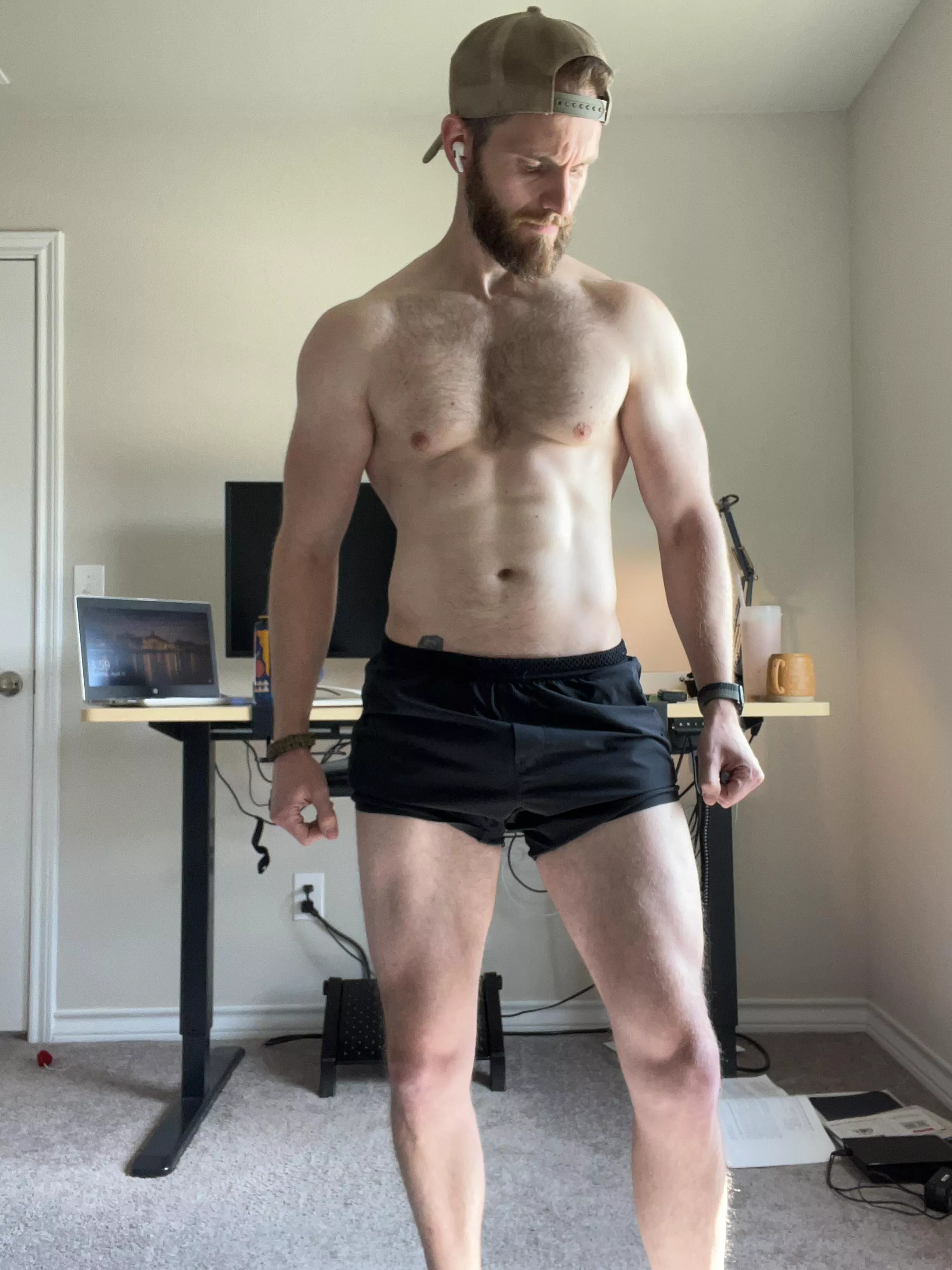 Post-workout. Care to join me for a shower?