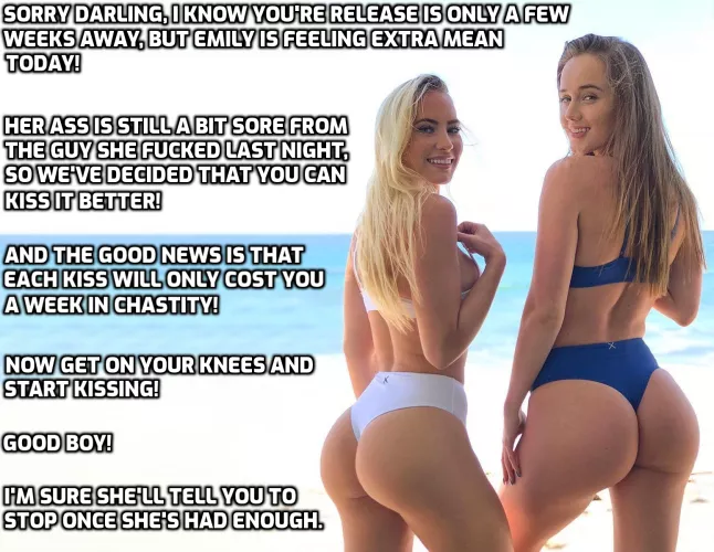 She loves torturing you with her friends.