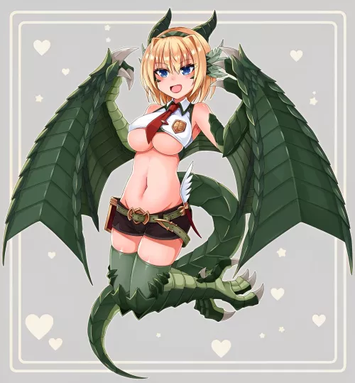 The cutest Wyvern-Girl picture! (By Coral Sky)