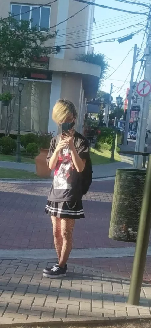 walking down the street 🥰