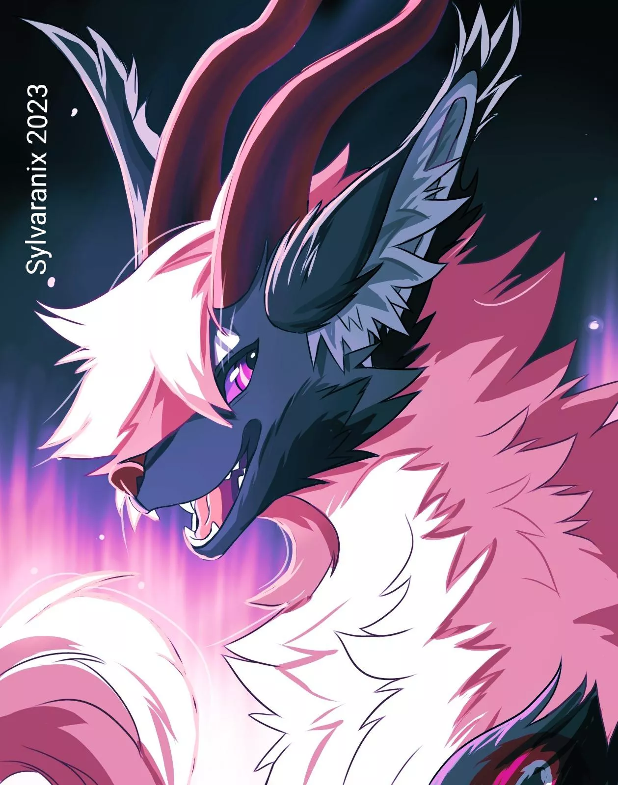 Wanted some colorful and vibrant art of my fursona, so here she is! - art by me, @sylvaranix