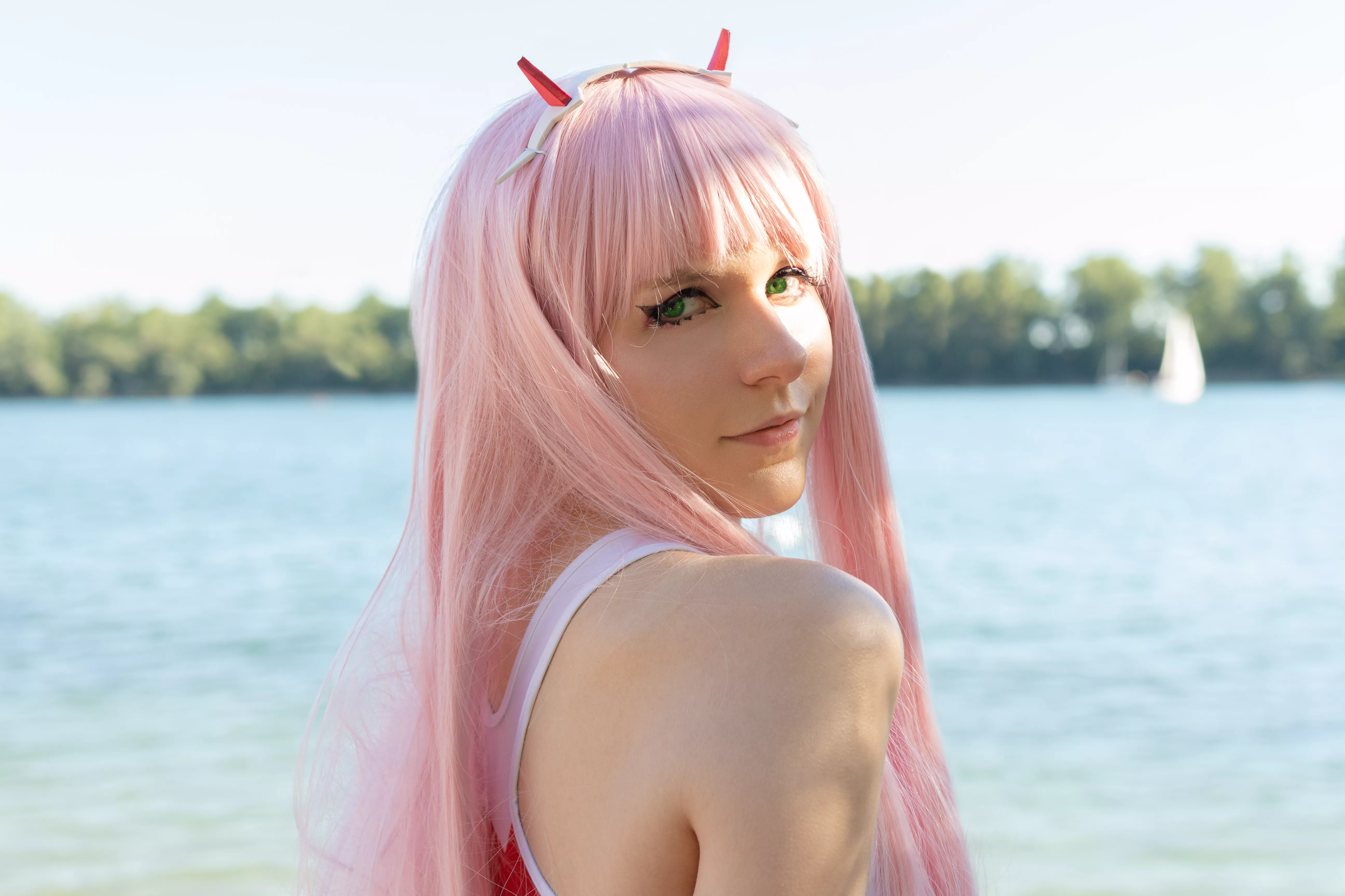 When I give you this look, you know it's sucking time~ Zero-Two from Darling in the franxx by x_nori_ [Self]