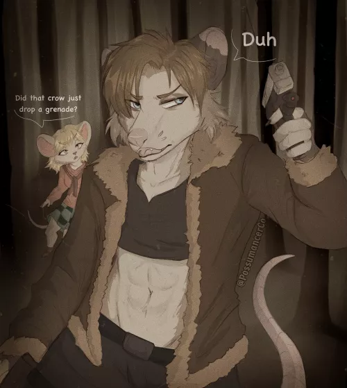 Yes moushley, Yes it did. (art by me @PossumancerCo)