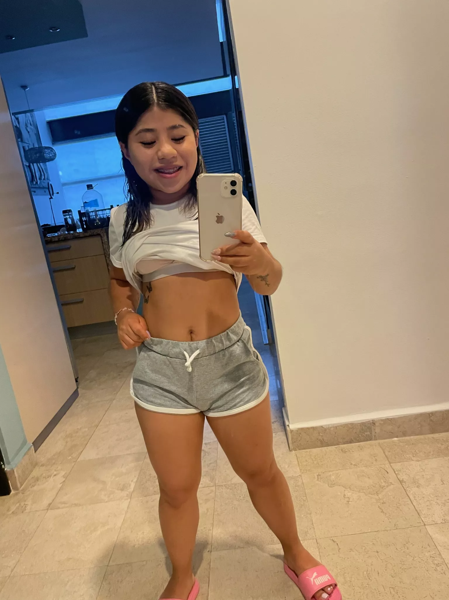 You place your head *** or like ***? (fill in the blanks)