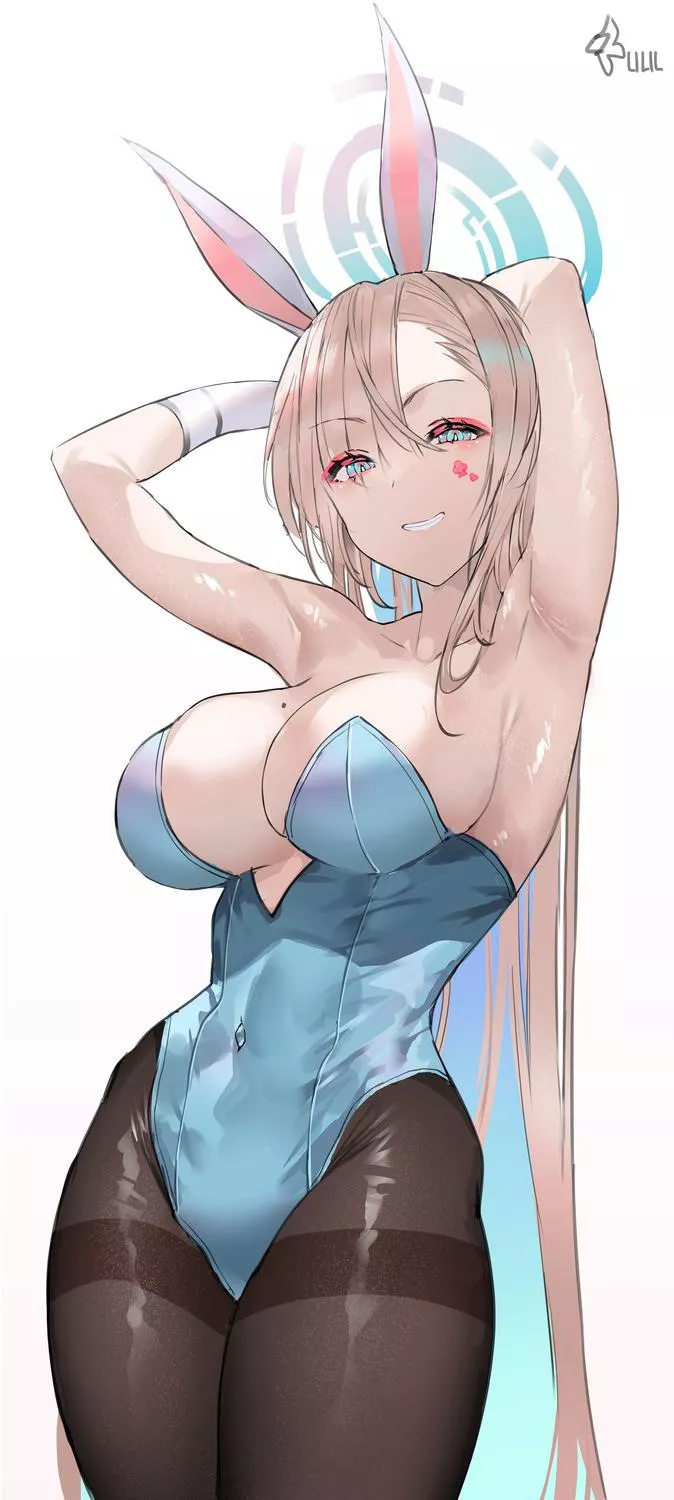 A pair of huge bunny girl boobs that can barely be contained