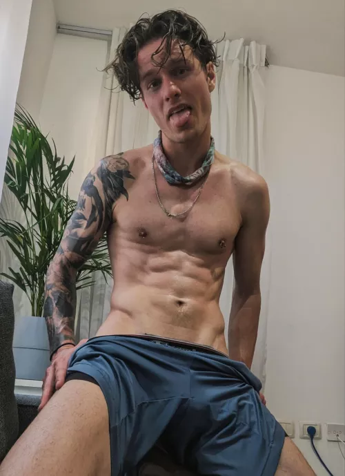 About to shower after a run, want to join me?