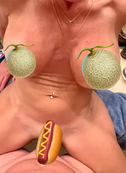 Bathroom counter dick down!