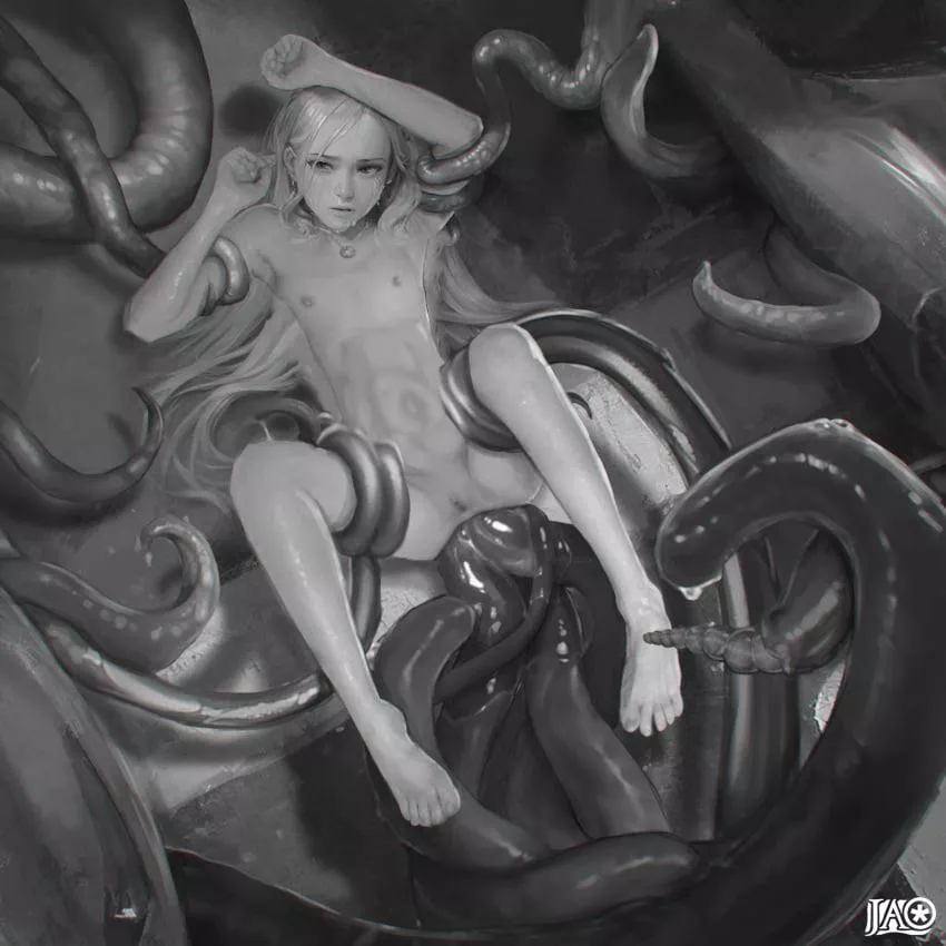 Getting her ass wrecked by tentacles (jao themoistening)