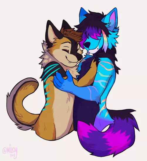 Gift to my boyfriend, I love him sm // By @milqypup on twitter