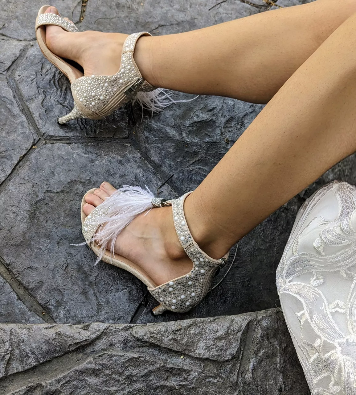 Glitzy heels