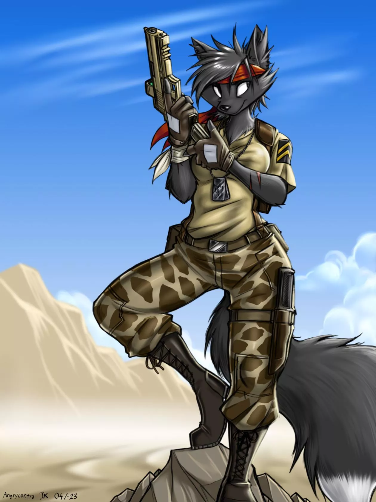 Mercenary fox (Art by me)