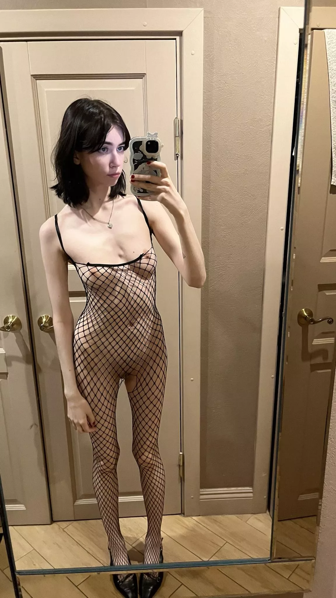 my mesh suit is so sexy