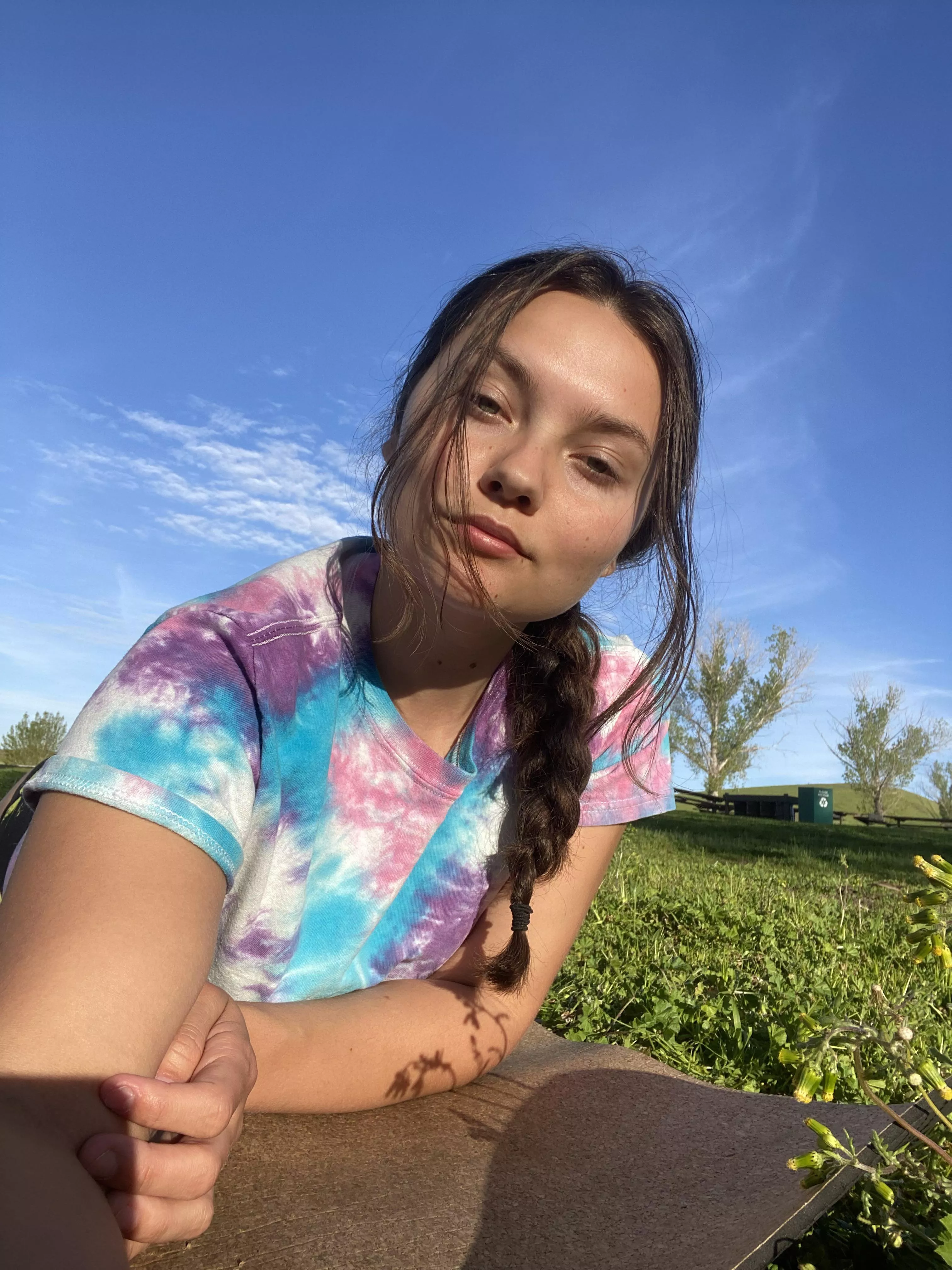 Took a selfie after my yoga session 🧘‍♀️