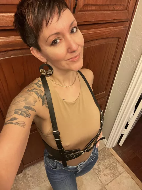 Wore a harness to work!