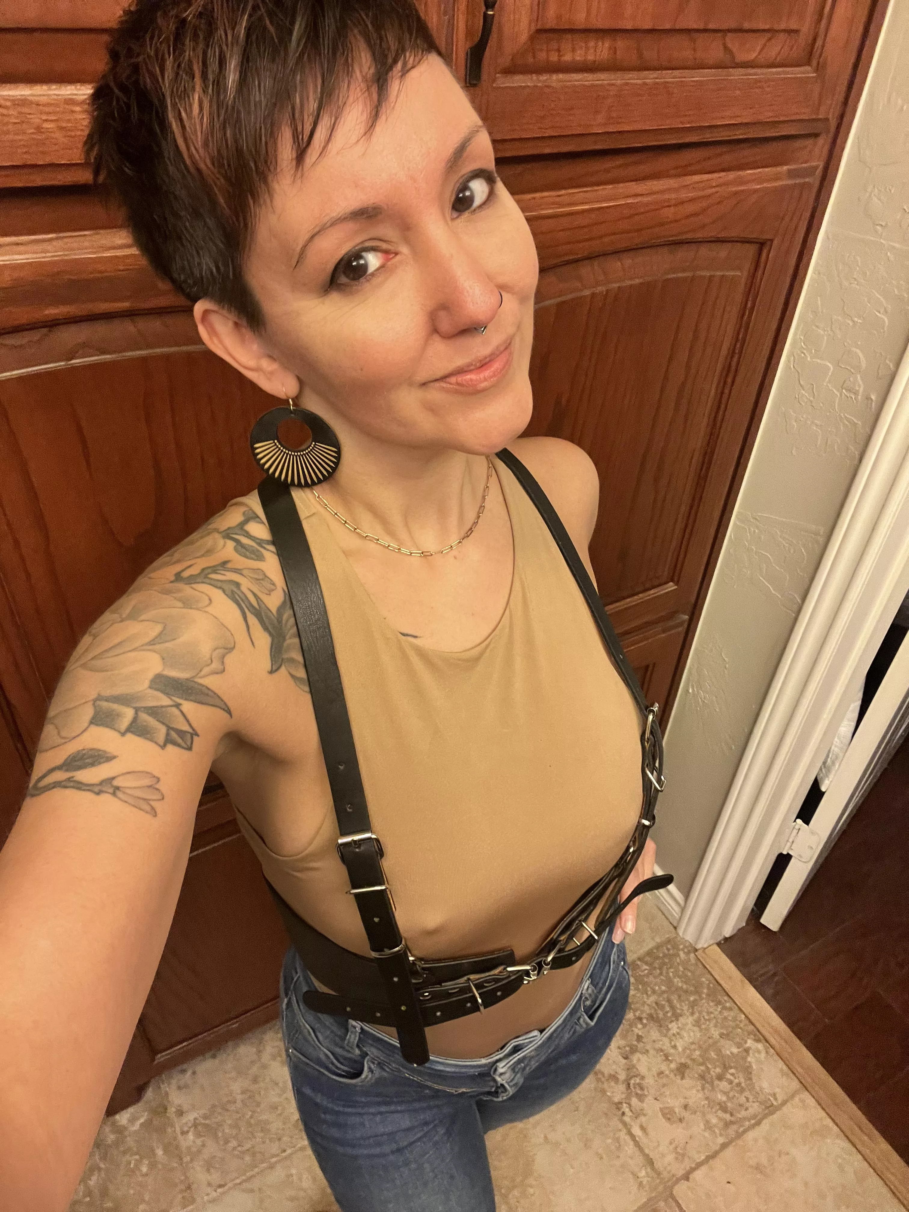 Wore a harness to work!
