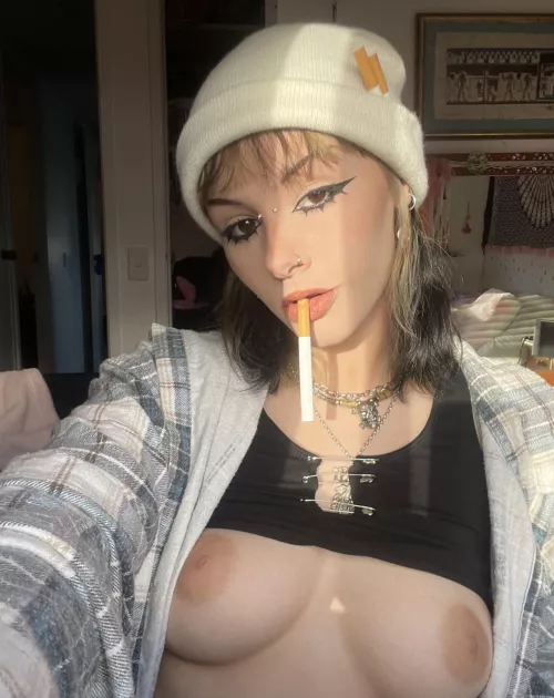 Beanies are the perfect place to hold my smokes