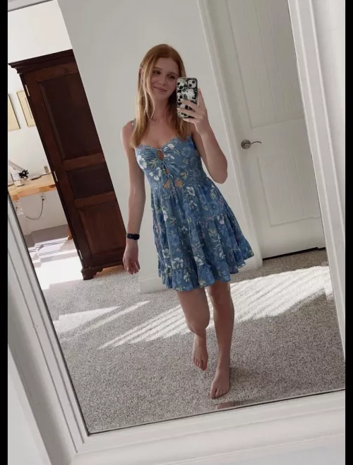 Ginger Babe in Blue