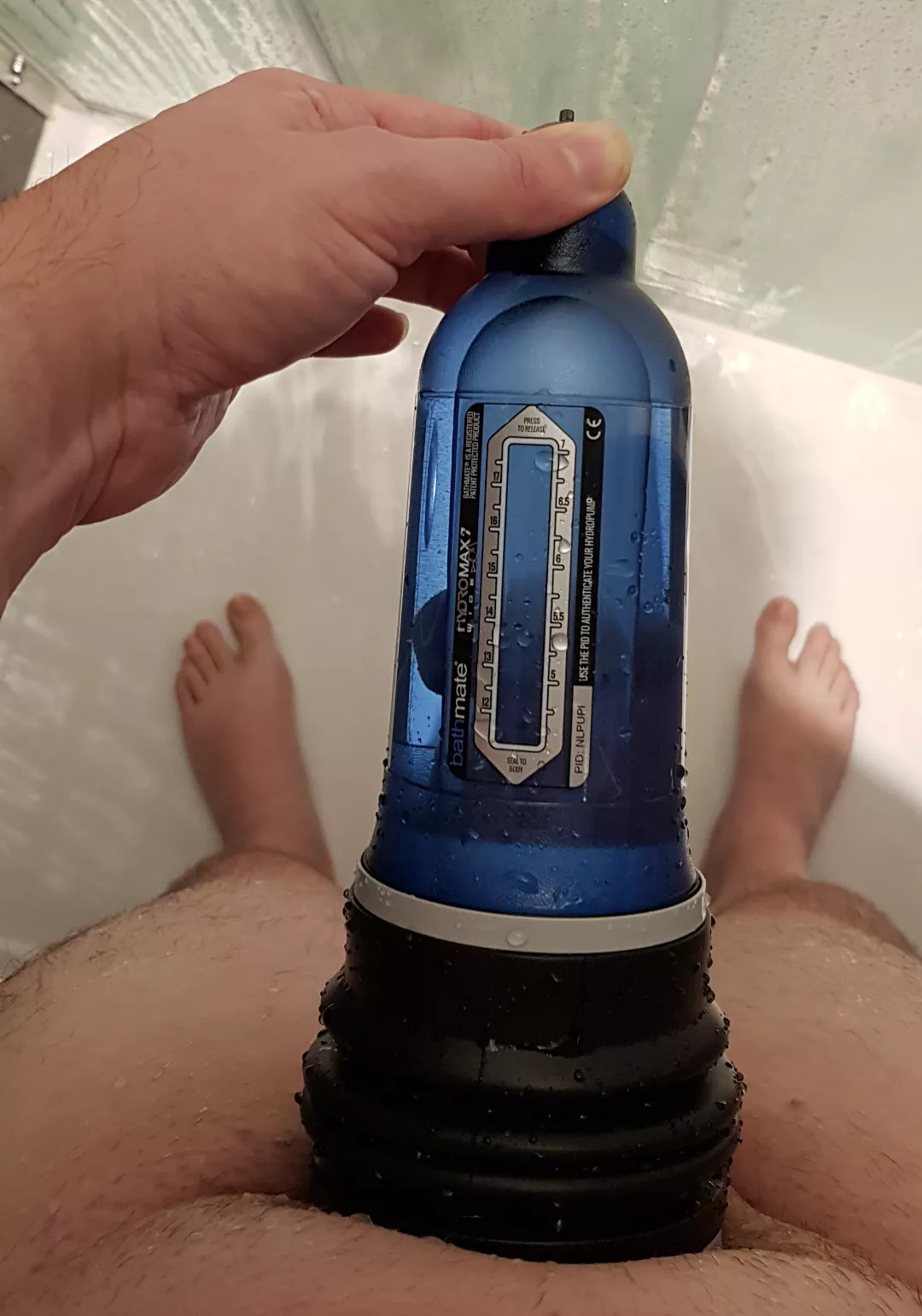 Tried my Bathmate on the shower this morning, which felt good, but I think I need more experience.