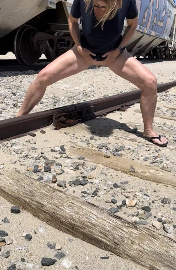 Watering the train track