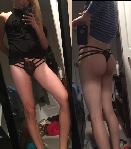 Would you be happy when you see me bulging out of my panties