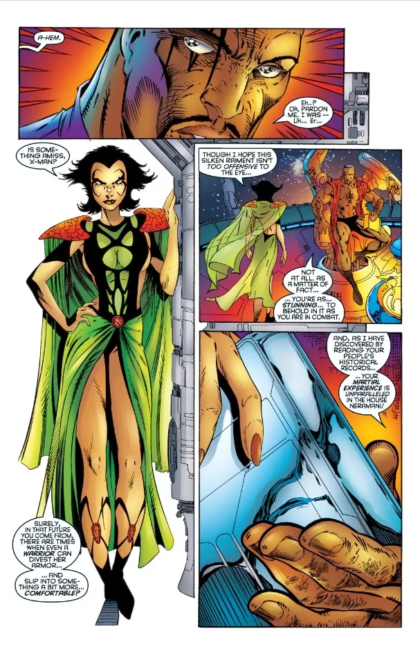 Bishop and Deathbird [Uncanny X-Men (1963) #345]