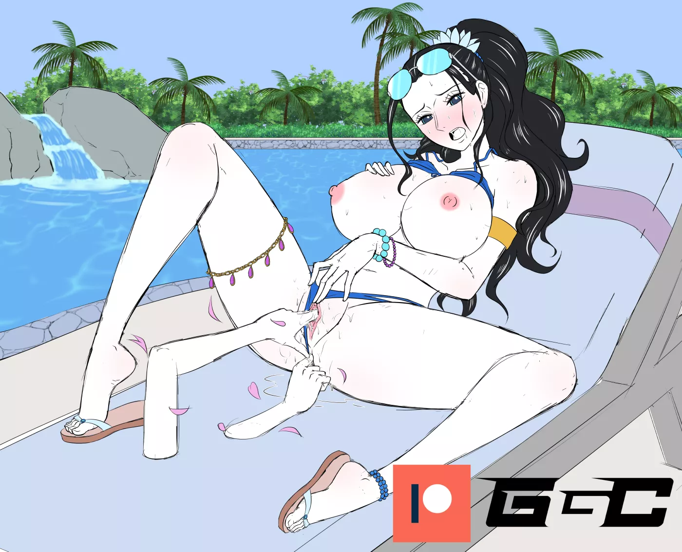 Commission sketch - Bikini Robin. Feedback/(constructive) critiques always appreciated