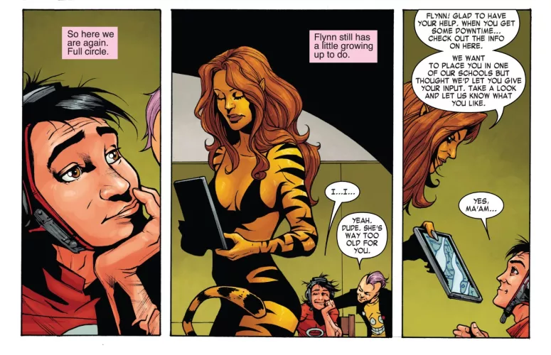 Flynn Checking Out Tigra [Inhumanity: The Awakening #2]