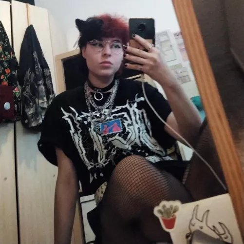 from last summer:3 (started the femboyification process)