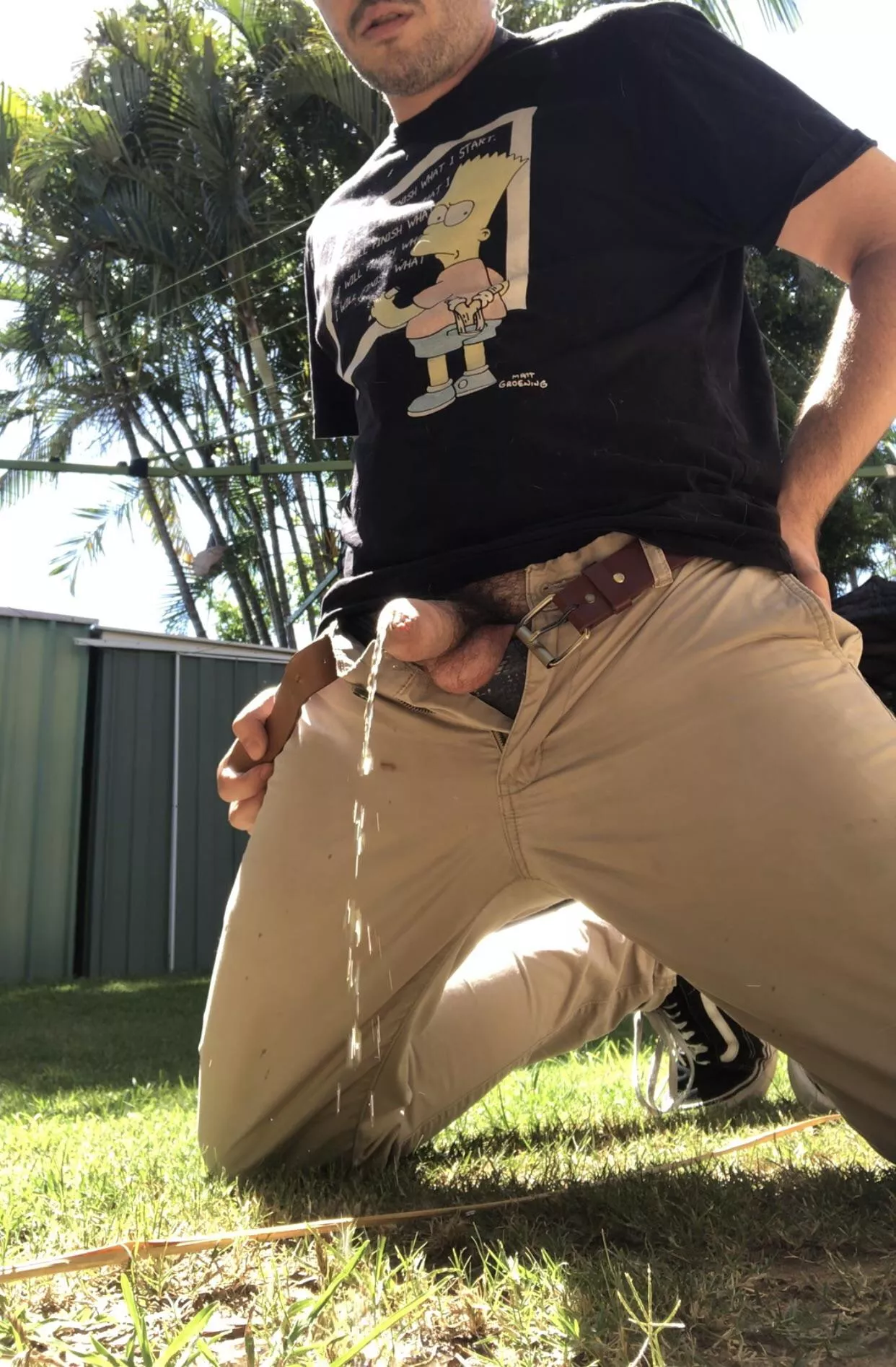 Getting some sun while pissing 😉