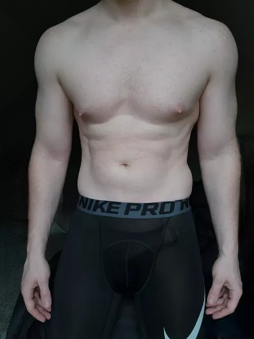 Hi! I'm your new personal trainer! Here's your view doing sit-ups in front of me. I hope nothing is distracting you...