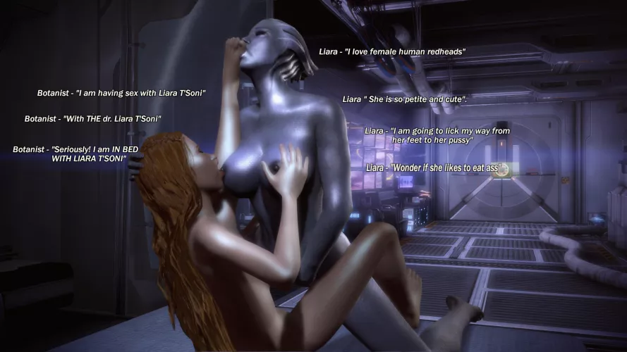 Human botanist vs Liara.