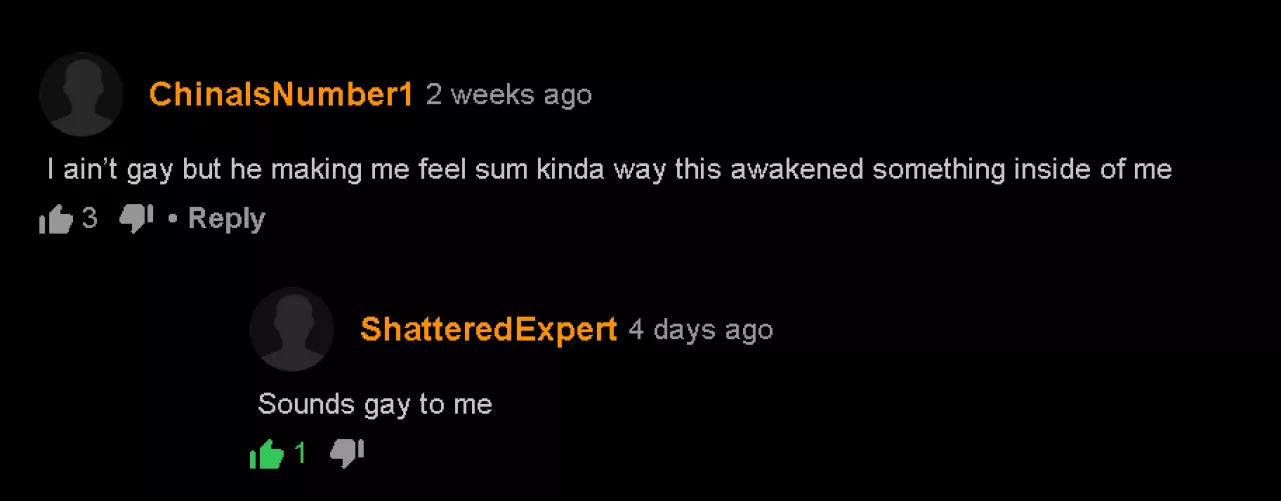 I found both these comments quite amusing