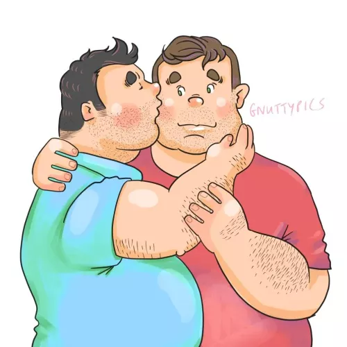 Kissed by a bear 🐻 by me