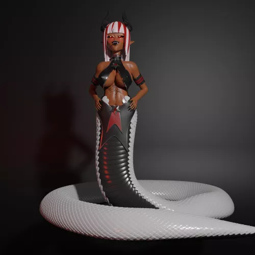My lamia 3D model WIP. Any suggestions for things to add?