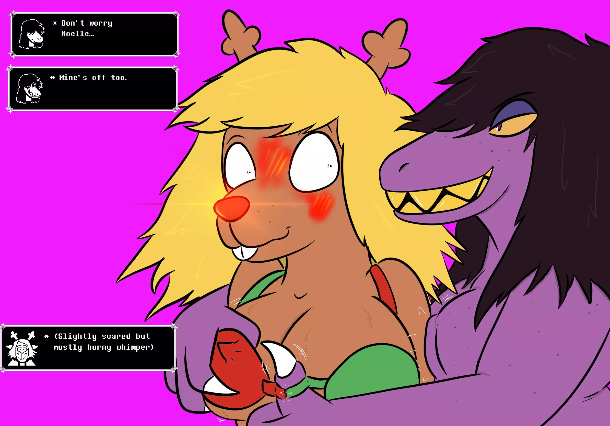 [noelle, susie] Slightly scared, mostly horny (by me)