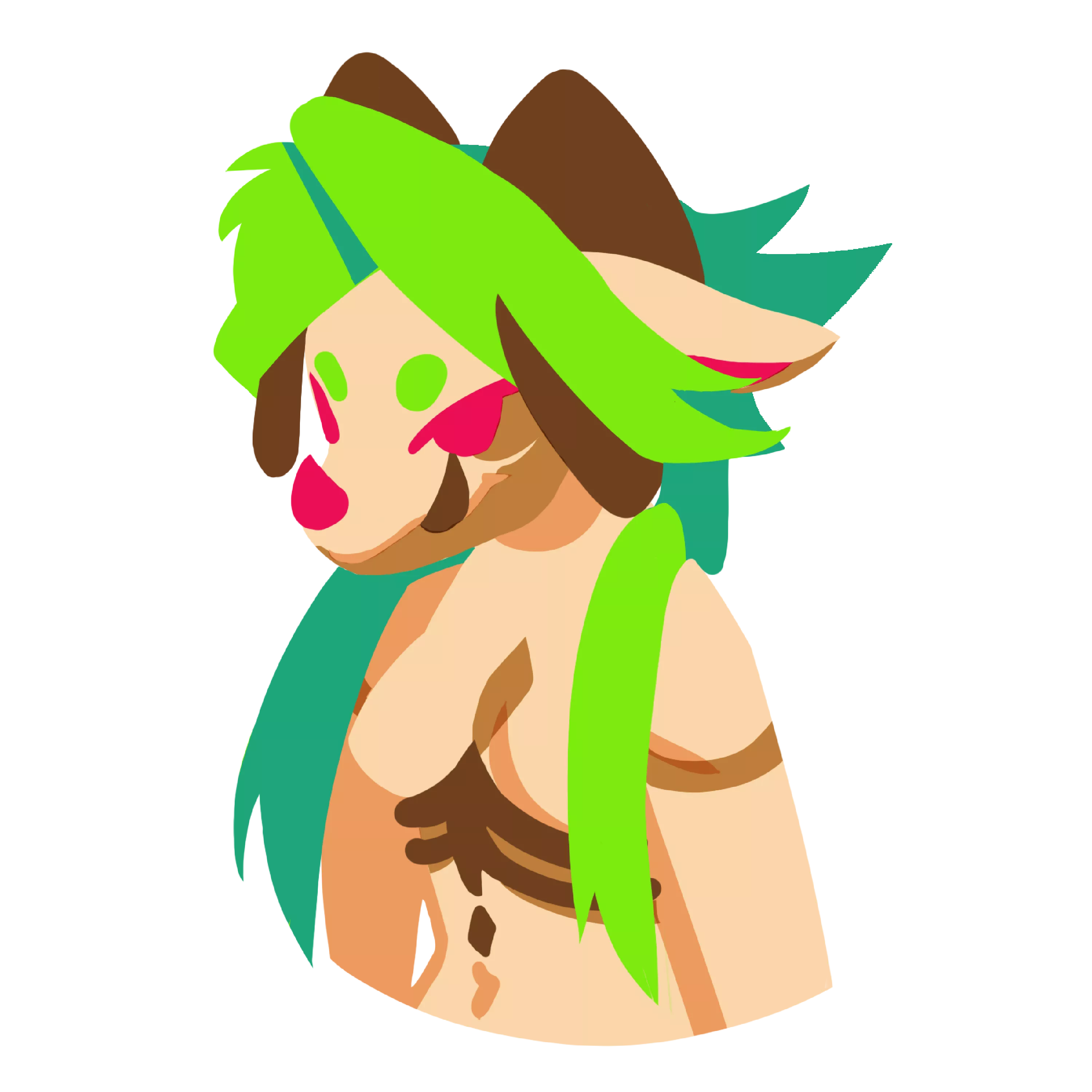 Profile pic I made of my fursona UwU