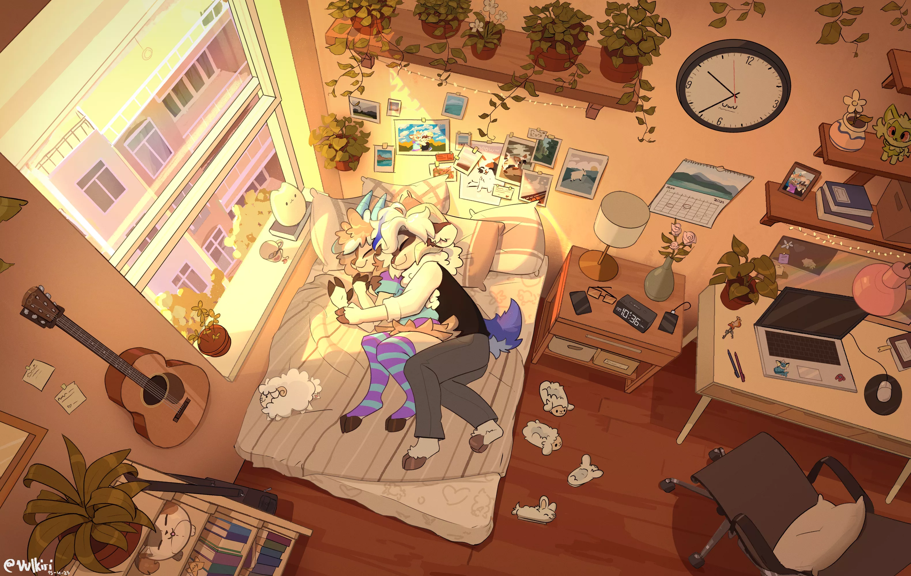 Sunday snuggles☀️💕 | Art by me @Vulkiri on Twitter (commission)