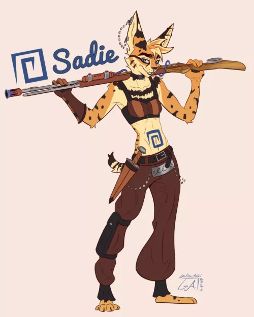The long pirate lady who's name is Sadie! - Art by me 🍪 (@ArtsGalinn on Twitter)