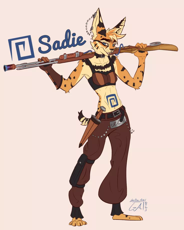 The long pirate lady who's name is Sadie! - Art by me 🍪 (@ArtsGalinn on Twitter)