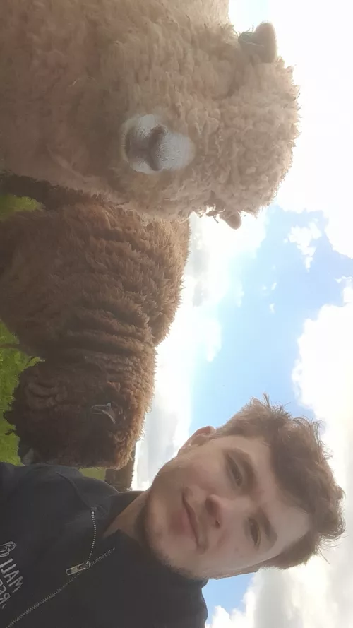 Ah yes, another animal selfie! Meet cookie and cream!