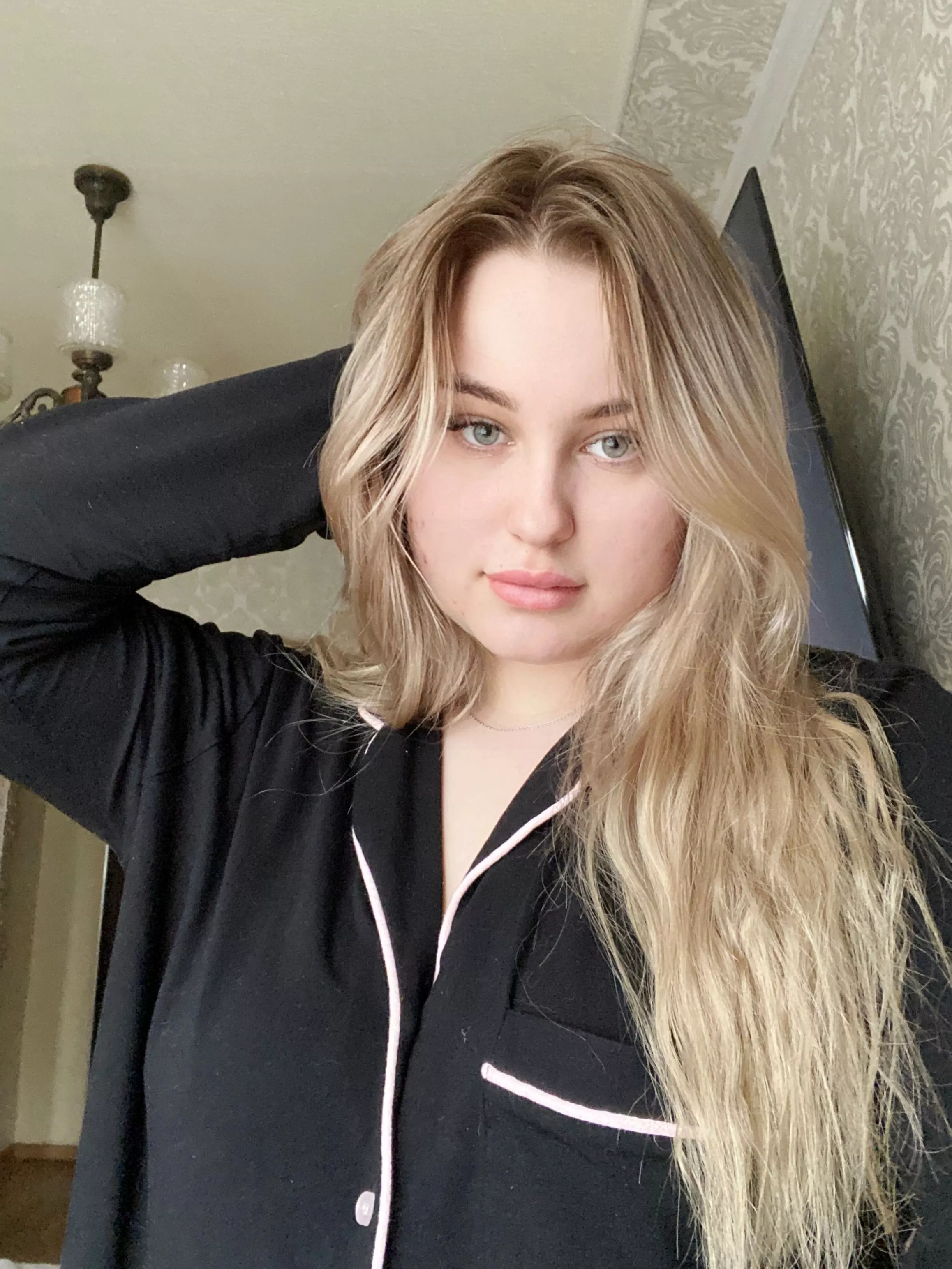 Enjoying some morning yoga