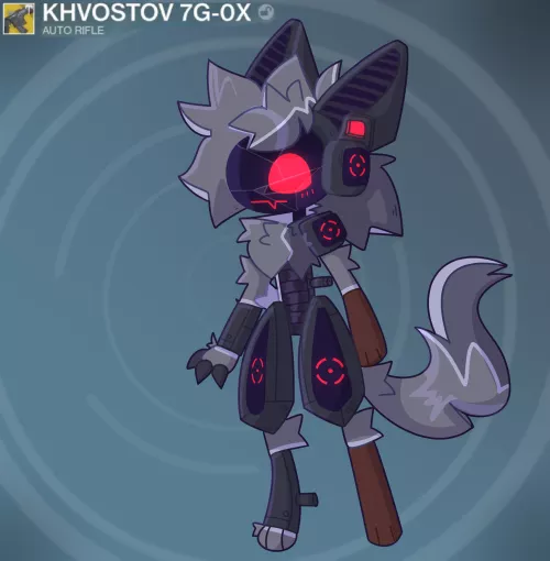 Gun proto (art by me @fridgenstuffs on twitter, design made for @Luce_Ombra2 on twitter!)