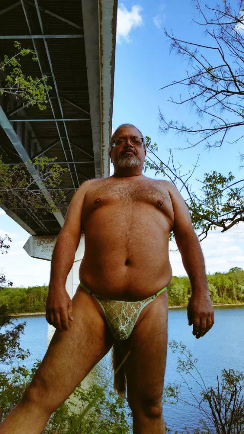 just hanging out by the river