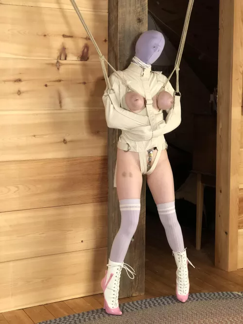 Kinky little [f]uckdoll hung up in storage.